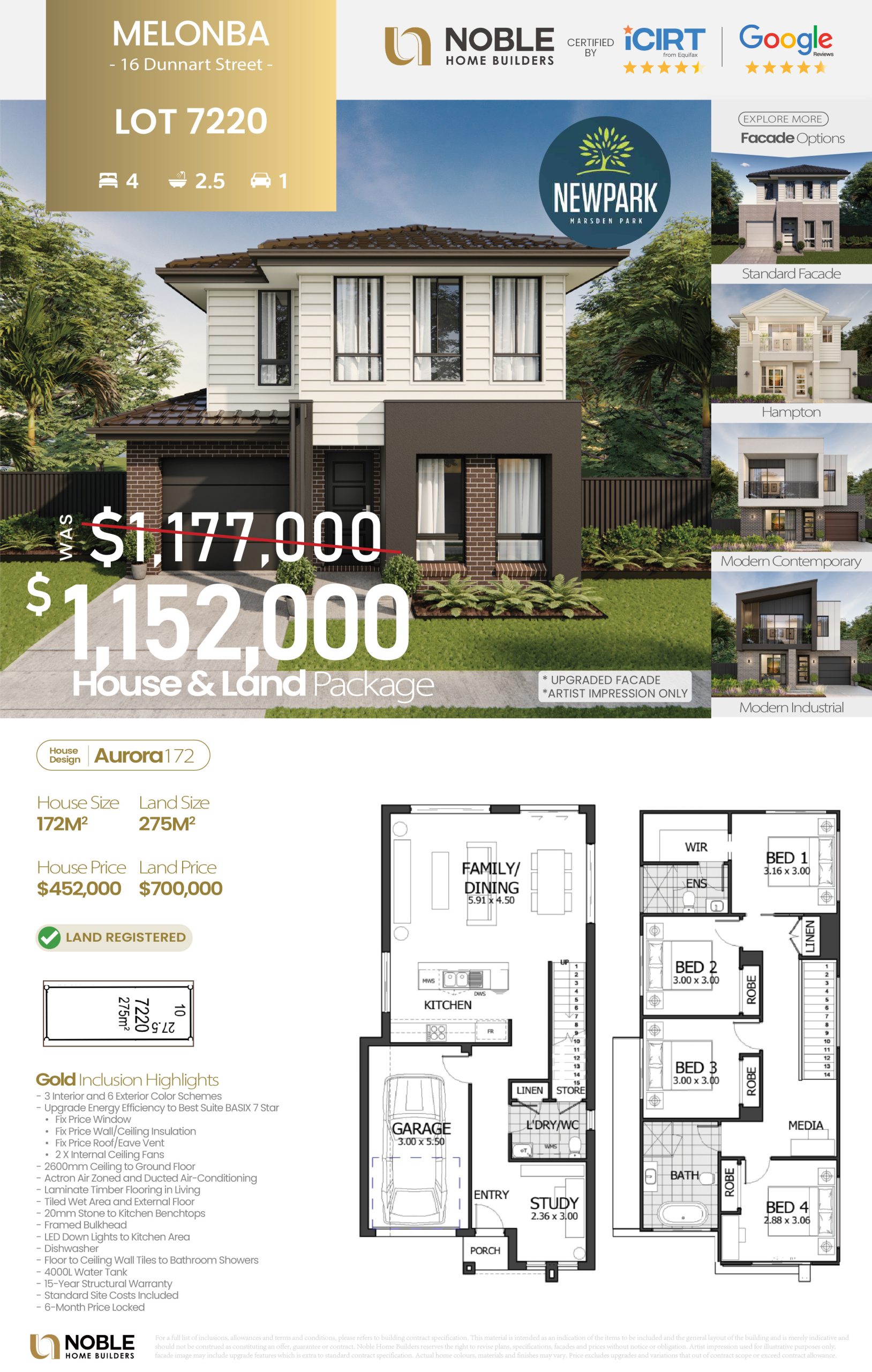 Marsden Park_Lot7220 Aurora172 Discount